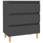 vidaXL Aparador de madera contrachapada gris 60x35x69 cm vidaXL Aparador de madera contrachapada gris 60x35x69 cm