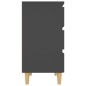 vidaXL Aparador de madera contrachapada gris 60x35x69 cm vidaXL Aparador de madera contrachapada gris 60x35x69 cm