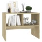 vidaXL Mesa auxiliar de madera contrachapada roble Sonoma 60x40x45 cm vidaXL Mesa auxiliar de madera contrachapada roble Sonoma 60x40x45 cm