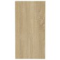 vidaXL Mesa auxiliar de madera contrachapada blanco y roble 50x26x50cm vidaXL Mesa auxiliar de madera contrachapada blanco y roble 50x26x50cm