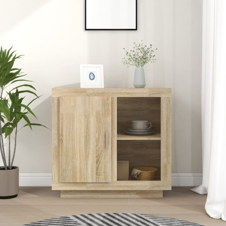 vidaXL Aparador color roble Sonoma 80x40x75 cm