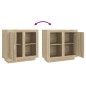 vidaXL Aparador color roble Sonoma 80x40x75 cm vidaXL Aparador color roble Sonoma 80x40x75 cm