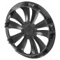 ProPlus Juego de tapacubos 4 unidades Terra plateado y negro 15" ProPlus Juego de tapacubos 4 unidades Terra plateado y negro 15"