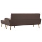 vidaXL Sofá con forma de L tapizado de tela marrón 186x136x79 cm vidaXL Sofá con forma de L tapizado de tela marrón 186x136x79 cm