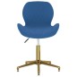 vidaXL Sillas de comedor giratorias 2 uds terciopelo azul