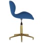 vidaXL Sillas de comedor giratorias 2 uds terciopelo azul