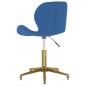 vidaXL Sillas de comedor giratorias 2 uds terciopelo azul