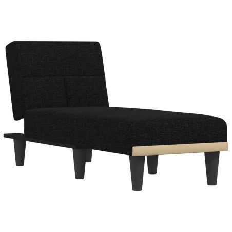 vidaXL Sofá diván de tela negro