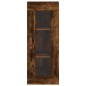 vidaXL Aparador de madera contrachapada roble ahumado 34,5x34x180 cm vidaXL Aparador de madera contrachapada roble ahumado 34,5x34x180 cm