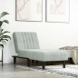 vidaXL Sofá diván de terciopelo gris claro vidaXL Sofá diván de terciopelo gris claro