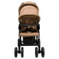 vidaXL Carrito para gemelos tandem de acero gris taupé vidaXL Carrito para gemelos tandem de acero gris taupé