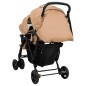 vidaXL Carrito para gemelos tandem de acero gris taupé vidaXL Carrito para gemelos tandem de acero gris taupé