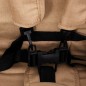 vidaXL Carrito para gemelos tandem de acero gris taupé vidaXL Carrito para gemelos tandem de acero gris taupé
