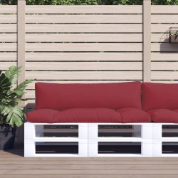 vidaXL Cojines para palets 2 unidades tela rojo