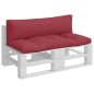 vidaXL Cojines para palets 2 unidades tela rojo vidaXL Cojines para palets 2 unidades tela rojo