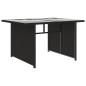 vidaXL Set muebles de jardín 10 piezas y cojines ratán sintético negro vidaXL Set muebles de jardín 10 piezas y cojines ratán sintético negro