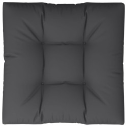 vidaXL Cojín para palets tela negro 80x80x12 cm