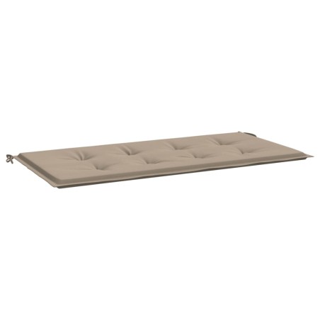 vidaXL Cojín de banco de jardín tela Oxford gris taupé 120x50x3 cm