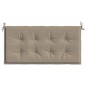 vidaXL Cojín de banco de jardín tela Oxford gris taupé 120x50x3 cm