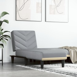 vidaXL Sofá diván de tela gris claro
