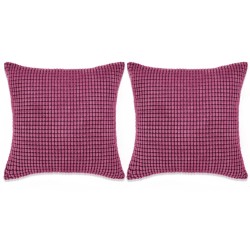 vidaXL Cojines de terciopelo 60x60 cm rosa 2 unidades