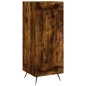 vidaXL Aparador de madera contrachapada roble ahumado 34,5x34x180 cm vidaXL Aparador de madera contrachapada roble ahumado 34,5x34x180 cm