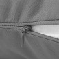 vidaXL Cojines para exteriores 2 unidades 60x40 cm gris