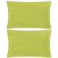 vidaXL Cojines de terciopelo 40x60 cm verde 2 unidades