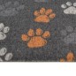 vidaXL Alfombra de cocina lavable terciopelo dibujo de patas 60x300 cm vidaXL Alfombra de cocina lavable terciopelo dibujo de patas 60x300 cm