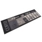 vidaXL Alfombra de cocina lavable terciopelo negro café 60x180 cm vidaXL Alfombra de cocina lavable terciopelo negro café 60x180 cm