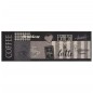 vidaXL Alfombra de cocina lavable terciopelo negro café 60x180 cm vidaXL Alfombra de cocina lavable terciopelo negro café 60x180 cm