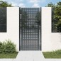 vidaXL Puerta de jardín acero gris antracita 105x250 cm
