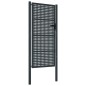 vidaXL Puerta de jardín acero gris antracita 105x250 cm