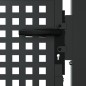 vidaXL Puerta de jardín acero gris antracita 105x250 cm