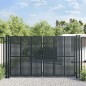vidaXL Puerta de jardín acero gris antracita 300x250 cm vidaXL Puerta de jardín acero gris antracita 300x250 cm