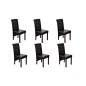 vidaXL Sillas de comedor 6 unidades cuero sintético marrón vidaXL Sillas de comedor 6 unidades cuero sintético marrón