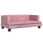 vidaXL Cama para perros de terciopelo rosa 80x45x30 cm