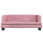 vidaXL Cama para perros de terciopelo rosa 80x45x30 cm