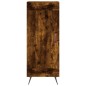 vidaXL Aparador de madera contrachapada roble ahumado 34,5x34x180 cm vidaXL Aparador de madera contrachapada roble ahumado 34,5x34x180 cm