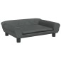 vidaXL Cama para perros de terciopelo gris oscuro 70x48x22 cm vidaXL Cama para perros de terciopelo gris oscuro 70x48x22 cm