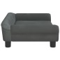 vidaXL Cama para perros de terciopelo gris oscuro 70x48x22 cm vidaXL Cama para perros de terciopelo gris oscuro 70x48x22 cm