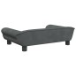 vidaXL Cama para perros de terciopelo gris oscuro 70x48x22 cm vidaXL Cama para perros de terciopelo gris oscuro 70x48x22 cm