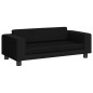 vidaXL Cama para perros con extensión terciopelo negro 100x50x30 cm vidaXL Cama para perros con extensión terciopelo negro 100x50x30 cm