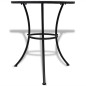 vidaXL Set de mesa y sillas de jardín 3 pzas con mosaico azul y blanco vidaXL Set de mesa y sillas de jardín 3 pzas con mosaico azul y blanco