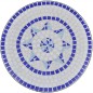 vidaXL Set de mesa y sillas de jardín 3 pzas con mosaico azul y blanco vidaXL Set de mesa y sillas de jardín 3 pzas con mosaico azul y blanco
