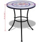 vidaXL Set de mesa y sillas de jardín 3 pzas con mosaico azul y blanco vidaXL Set de mesa y sillas de jardín 3 pzas con mosaico azul y blanco