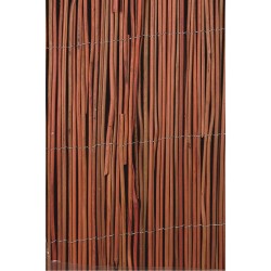 Nature Valla cañizo de jardín de sauce 2 unidades 1x5 m 5 mm de grosor