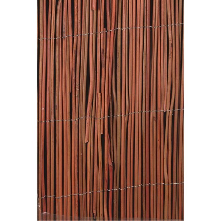 Nature Valla cañizo de jardín de sauce 2 unidades 1x5 m 5 mm de grosor