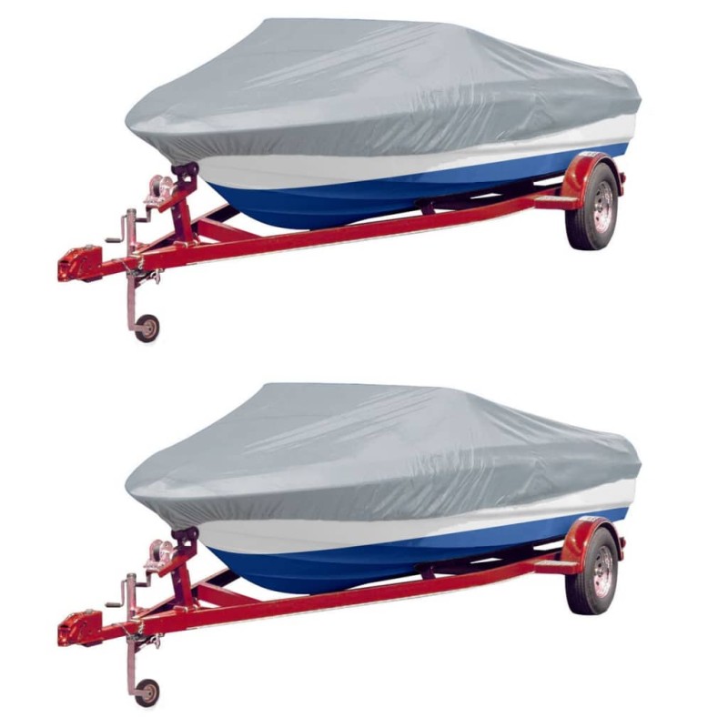 vidaXL Cubierta para barco 2 unidades gris 610-671x254 cm vidaXL Cubierta para barco 2 unidades gris 610-671x254 cm