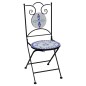 vidaXL Mesa y sillas de bistró 3 piezas mosaico cerámica azul y blanco vidaXL Mesa y sillas de bistró 3 piezas mosaico cerámica azul y blanco